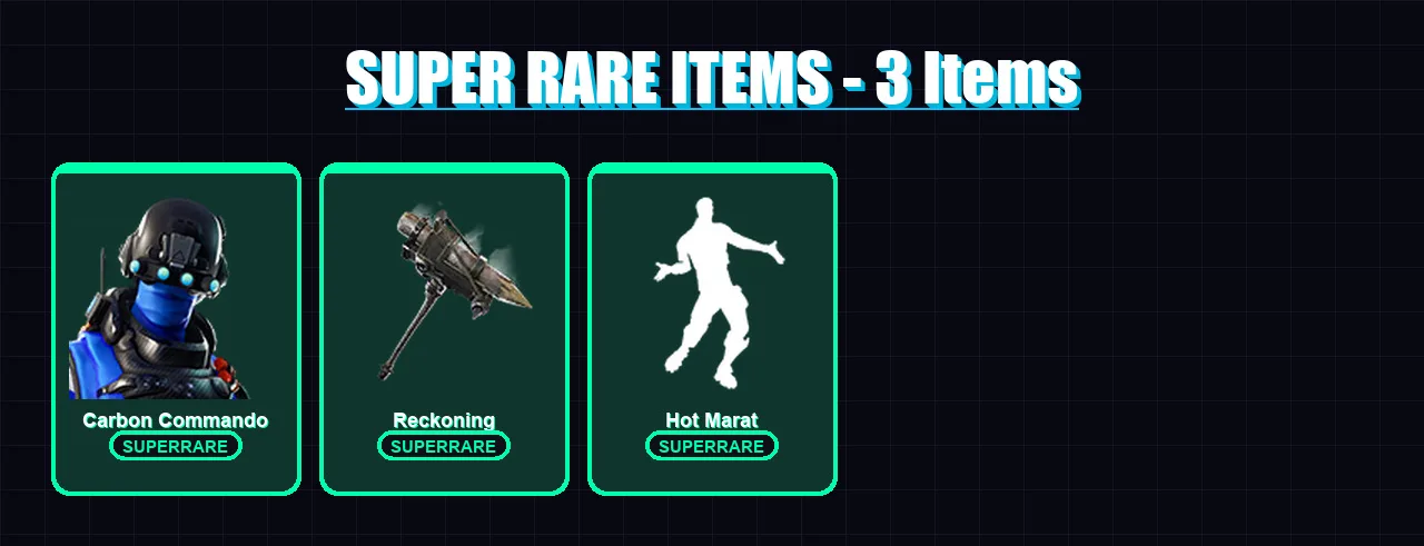 [PC/XBOX/PSN] | Carbon Commando | Dire | Luxe | The Ice King | Blackheart | 30 skin | 17 pickaxe | 45 emote | 24 glider | Lv348