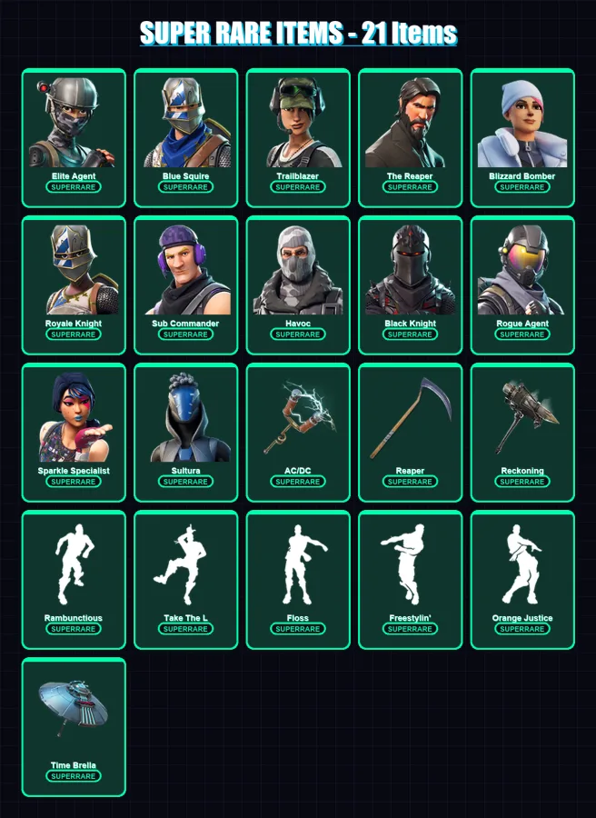 [PS4/PS5/XBOX/PC] | Elite Agent | Blue Squire | Trailblazer | The Reaper | Blizzard Bomber | 167 skin | 149 pickaxe | 123 emote | 132 glider | Lv212