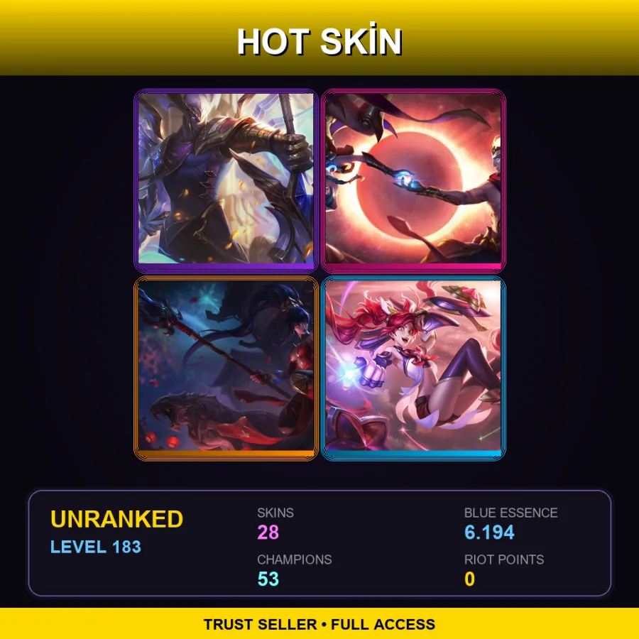 LAS | Lv183 | Unranked | 28 Skin | 53 Champ — Fpx Thresh