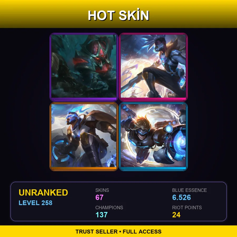 BR | Lv258 | Unranked | 67 Skin | 137 Champ
