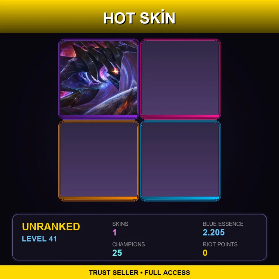 LAS | Lv41 | Unranked | 1 Skin | 25 Champ