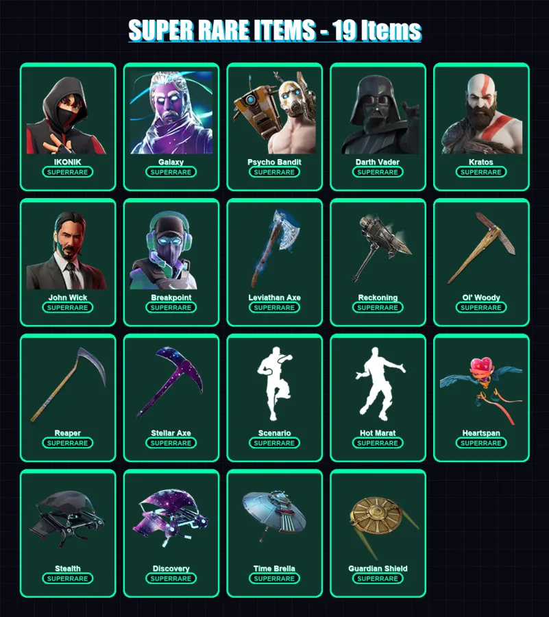 [PC/PSN] | IKONIK | Galaxy | Stadium Hero '92 | Polo Prodigy | Psycho Bandit | 746 skin | 589 pickaxe | 456 emote | 357 glider | Lv8091