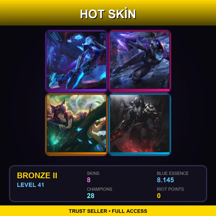 LAS | Lv41 | Bronze II | 8 Skin | 28 Champ