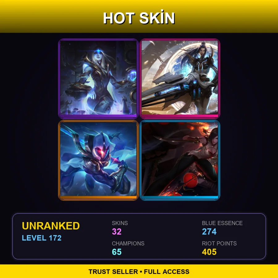 LAN | Lv172 | Unranked | 32 Skin | 65 Champ — Worlds 2015 Kalista