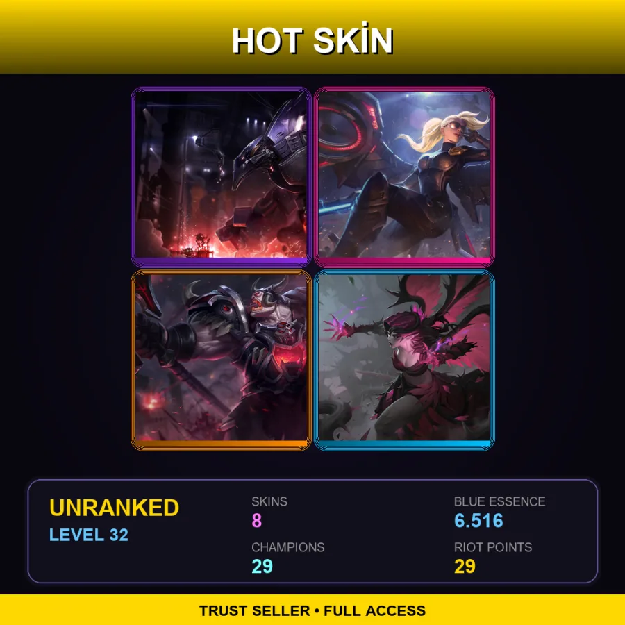 LAN | Lv32 | Unranked | 8 Skin | 29 Champ — Workshop Shaco