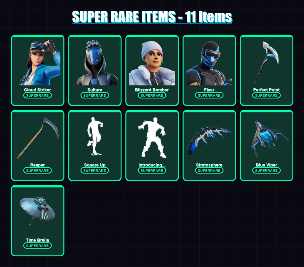 [PS4/PS5/PC] | Cloud Striker | Sultura | Blizzard Bomber | Fixer | Gear Specialist Maya | 199 skin | 237 pickaxe | 197 emote | 153 glider | Lv2242 — Fortnite account