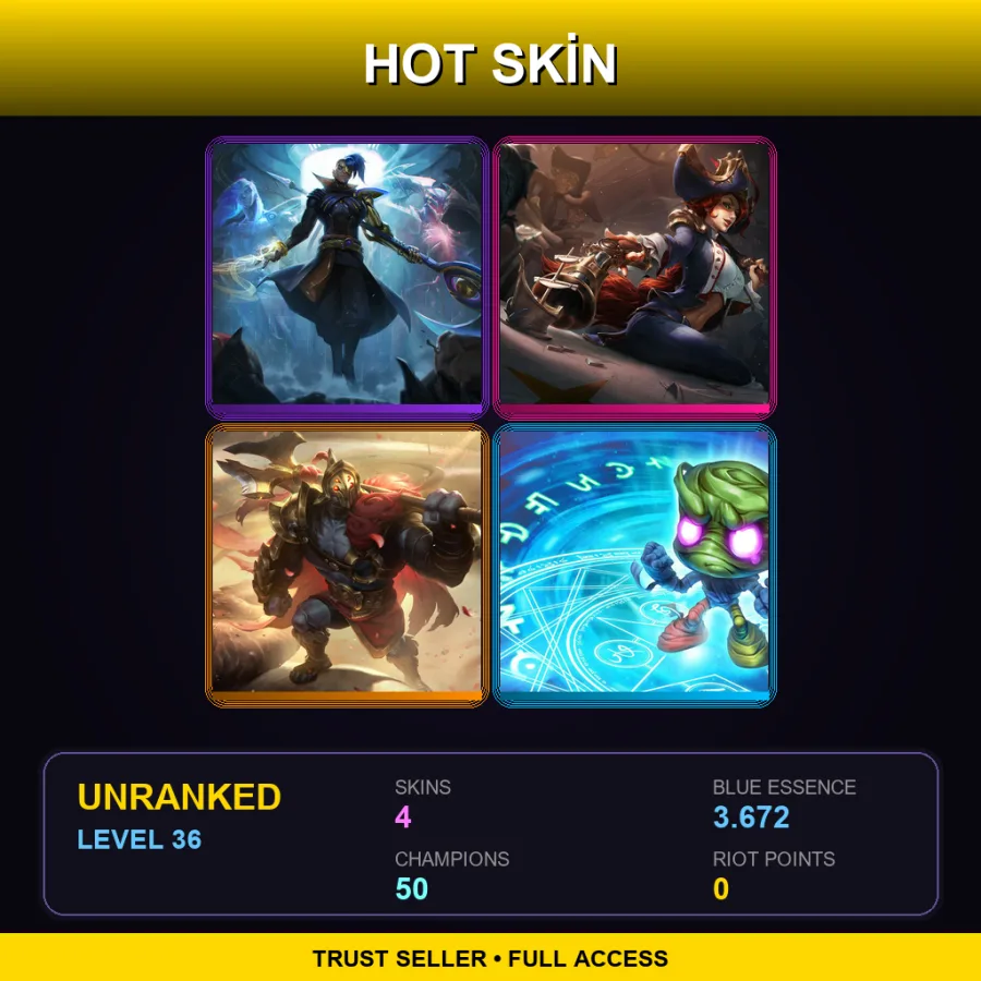 EUW | Lv36 | Unranked | 4 Skin | 50 Champ — Odyssey Kayn