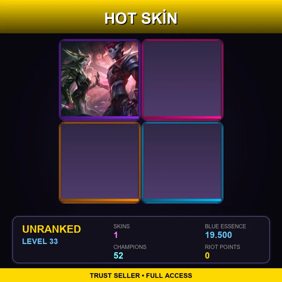 BR | Lv33 | Unranked | 1 Skin | 52 Champ