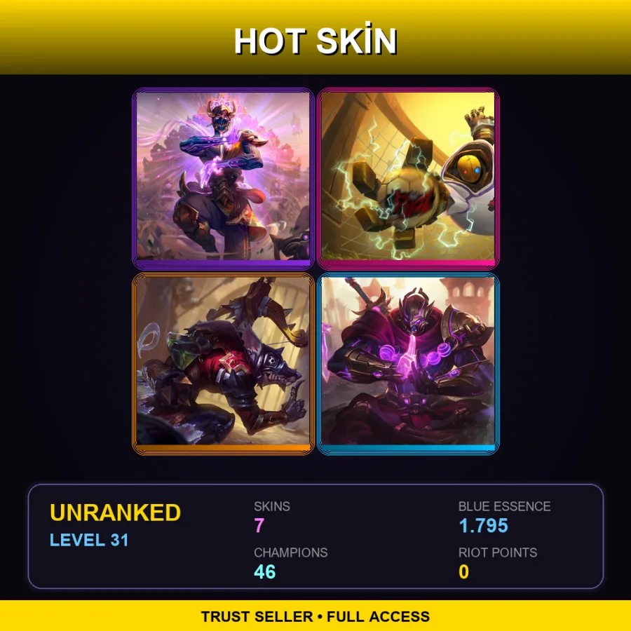 EUW | Lv31 | Unranked | 7 Skin | 46 Champ with Miss Fortune