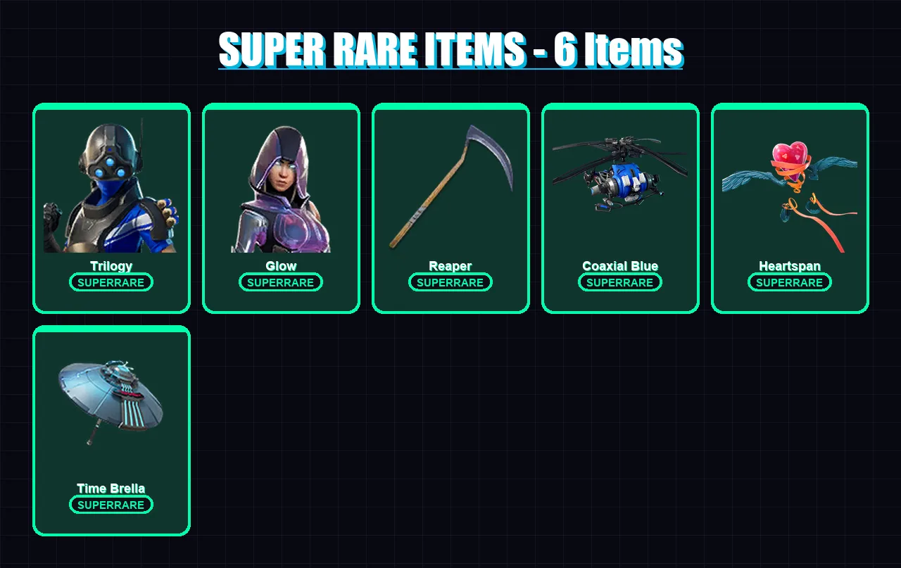 [PS4/PS5/XBOX/PC] | Trilogy | Glow | Fade | Gear Specialist Maya | Raven | 61 skin | 94 pickaxe | 77 emote | 99 glider | Lv1535