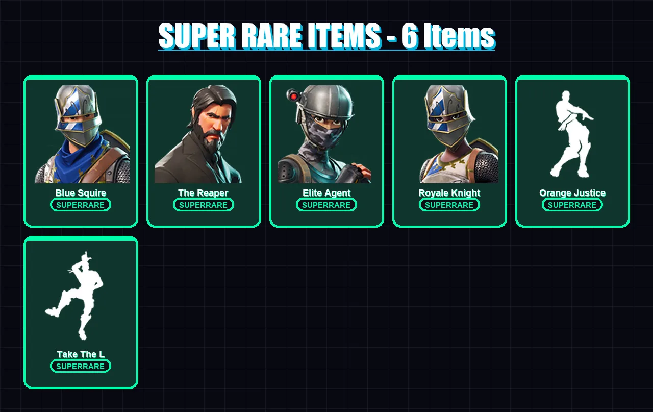 [PC/PSN] | Blue Squire | The Reaper | Elite Agent | Royale Knight | Carbide | 17 skin | 16 pickaxe | 17 emote | 19 glider | Lv283