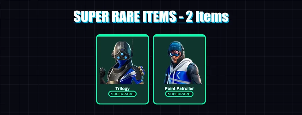 [PS4/PS5/XBOX/PC] | Trilogy | Point Patroller | Lt. Evergreen | Wooly Warrior | 4 skin | 6 pickaxe | 8 emote | 10 glider | Lv97 — main preview