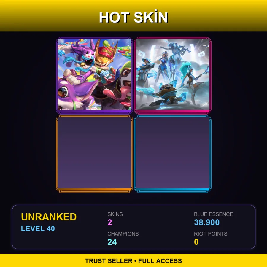LAS | Lv40 | Unranked | 2 Skin | 24 Champ