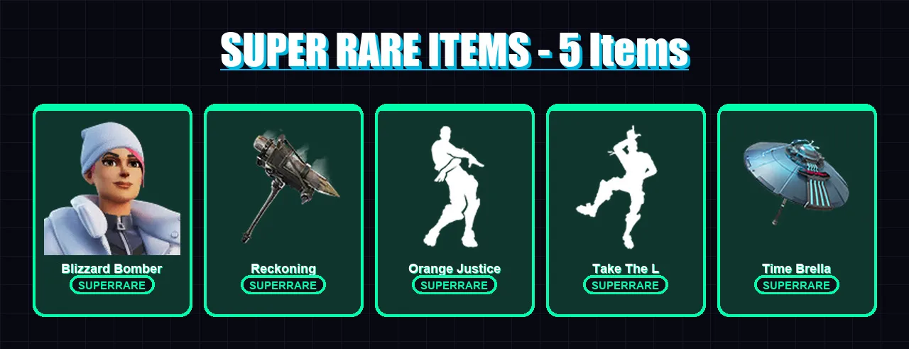[PS4/PS5/XBOX/PC] | Blizzard Bomber | Calamity | Deadpool | Ragnarok | Catalyst | 65 skin | 76 pickaxe | 77 emote | 92 glider | Lv1120