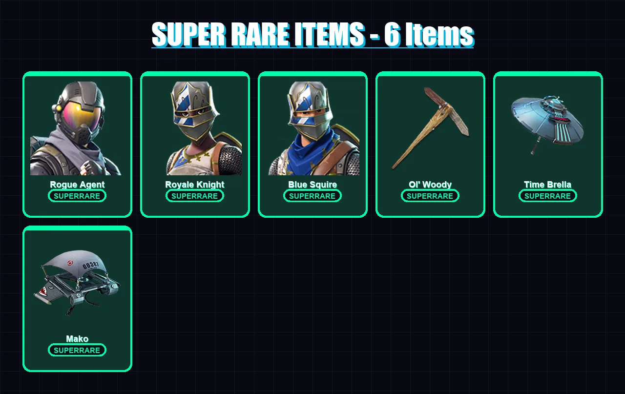 [PC/PSN] | Rogue Agent | Royale Knight | Blue Squire | Peter Griffin | Valeria | 23 skin | 56 pickaxe | 46 emote | 49 glider | Lv976