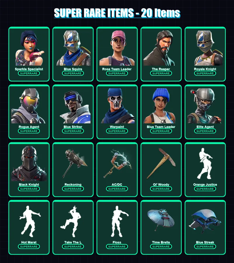 [PC/XBOX/PSN] | Sparkle Specialist | Blue Squire | Rose Team Leader | 65 skin | Lv1066