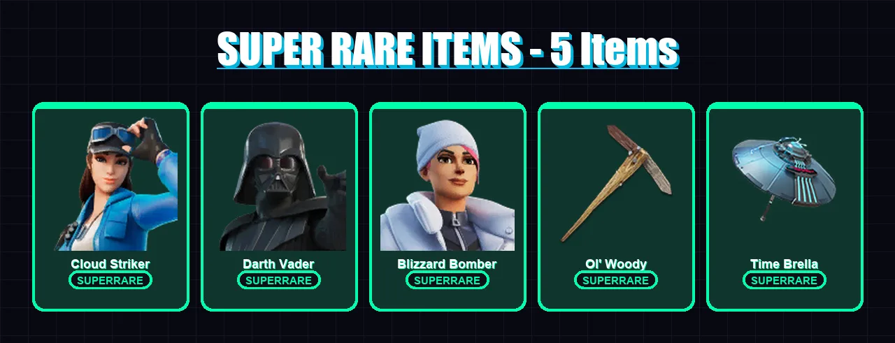 [PS4/PS5/XBOX/PC] | Cloud Striker | Darth Vader | Blizzard Bomber | Snap | Mandalorian | 373 skin | 409 pickaxe | 264 emote | 253 glider | Lv4117