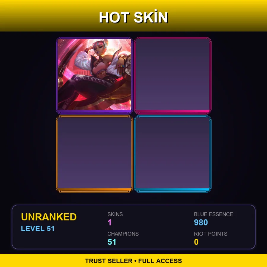 NA | Lv51 | Unranked | 1 Skin | 51 Champ — True Damage Qiyana