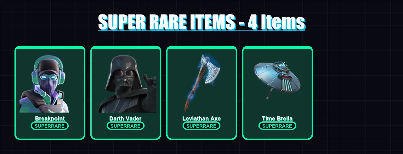[PC/XBOX/PSN] | Breakpoint | Darth Vader | Malik | Eternal Knight | Joey | 175 skin | 193 pickaxe | 131 emote | 163 glider | Lv2915
