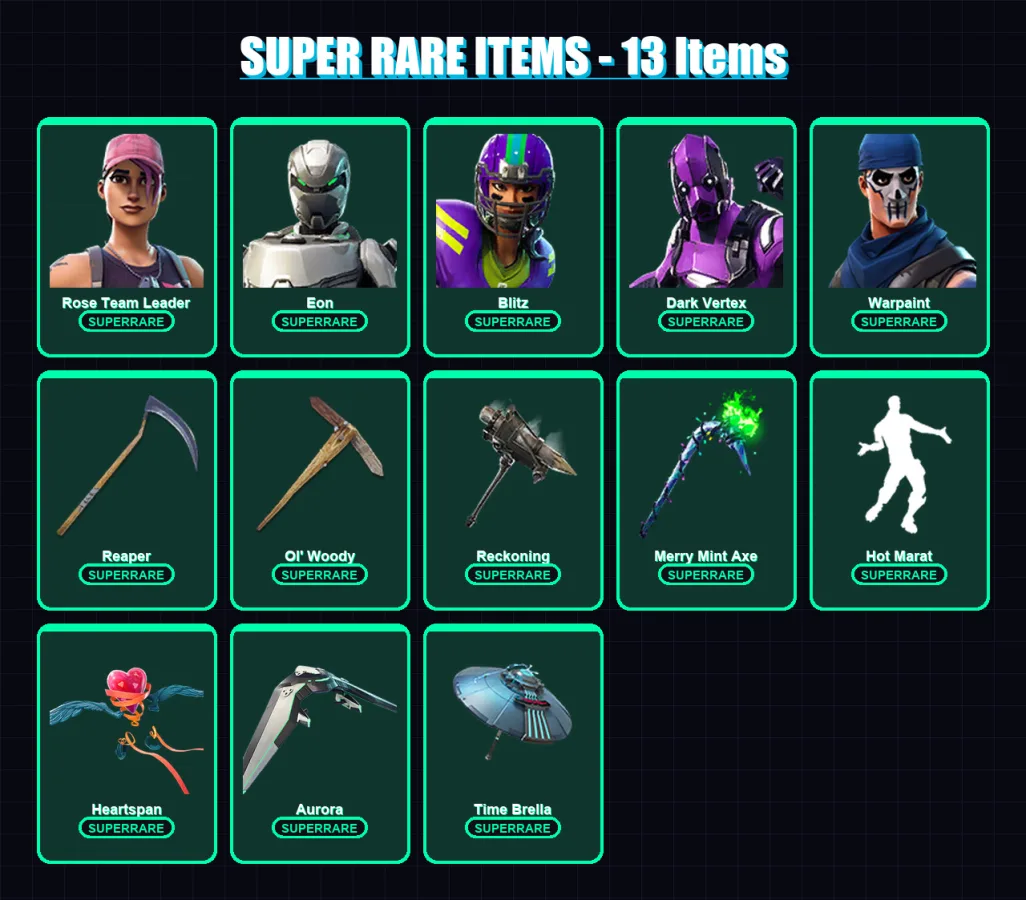[PC/XBOX/PSN] | Skull Ranger | Aerial Assault Trooper | Renegade Raider | 178 skin | Lv2280
