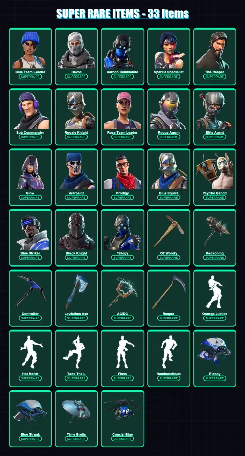 [PC/XBOX/PSN] | Blue Team Leader | Havoc | Carbon Commando | 251 skin | Lv2727