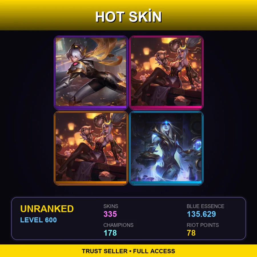 TW | Lv600 | Unranked | 335 Skin | 178 Champ — Dunkmaster Darius