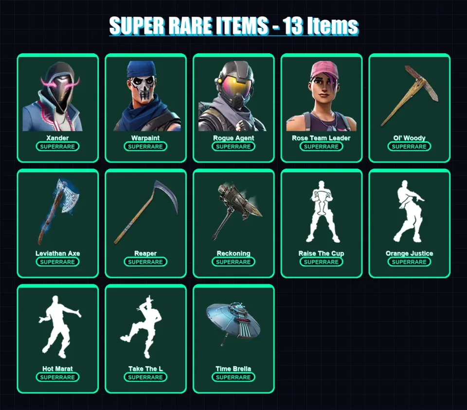 [PC/XBOX/PSN] | Xander | Warpaint | Rogue Agent | Rose Team Leader | Fusion | 247 skin | 207 pickaxe | 256 emote | 159 glider | Lv2076 — main preview