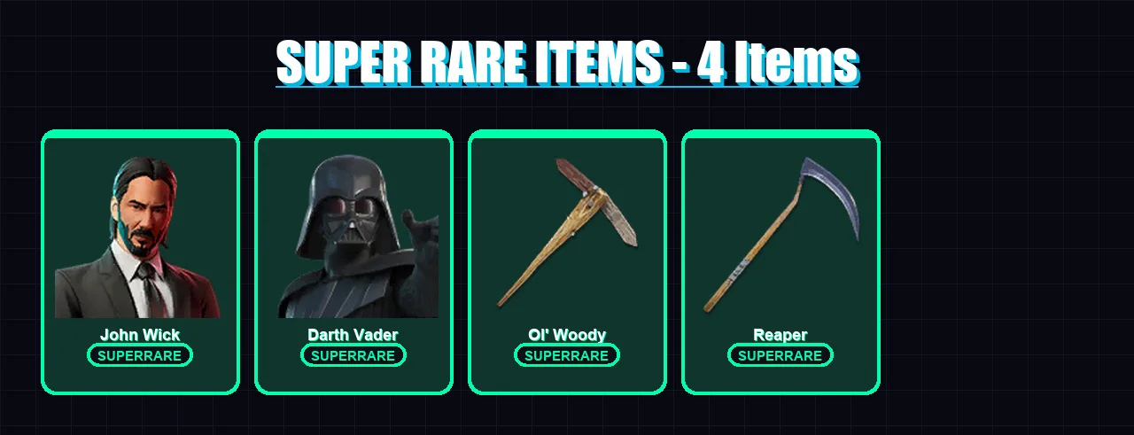 [PS4/PS5/PC] | John Wick | Darth Vader | Zeus | Nezumi | The Cube Queen | 161 skin | 233 pickaxe | 138 emote | 159 glider | Lv4038