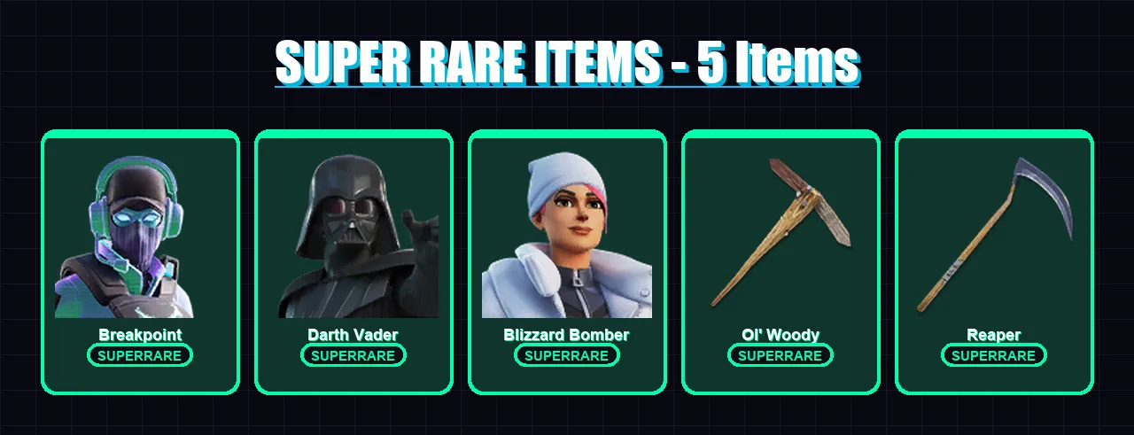 [PC] | Breakpoint | Darth Vader | Blizzard Bomber | The Cube Queen | Snap | 318 skin | 345 pickaxe | 268 emote | 213 glider | Lv4225