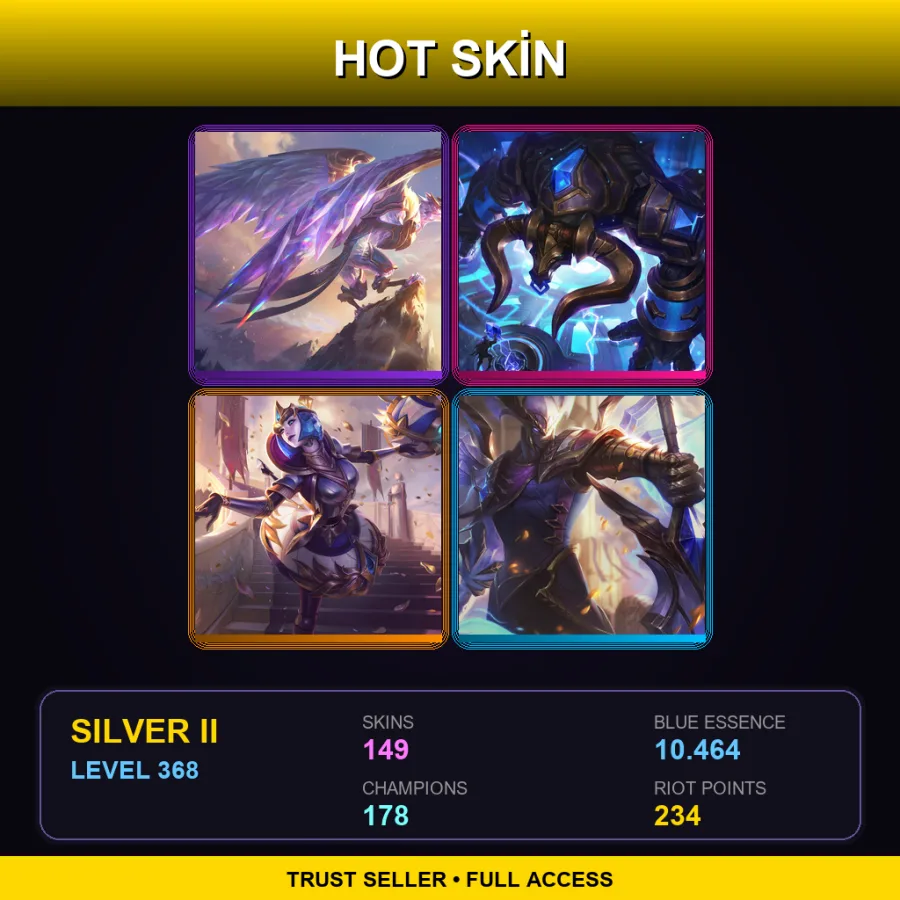 SG | Lv368 | Silver II | 149 Skin | 178 Champ