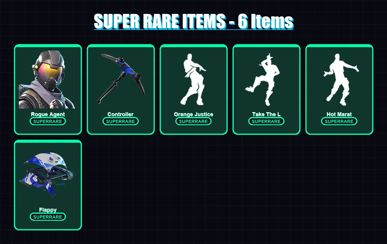[PC] | Rogue Agent | Carbide | Renzo the Destroyer | Raven | Thunder | 21 skin | 17 pickaxe | 23 emote | 18 glider | Lv195 — Fortnite account