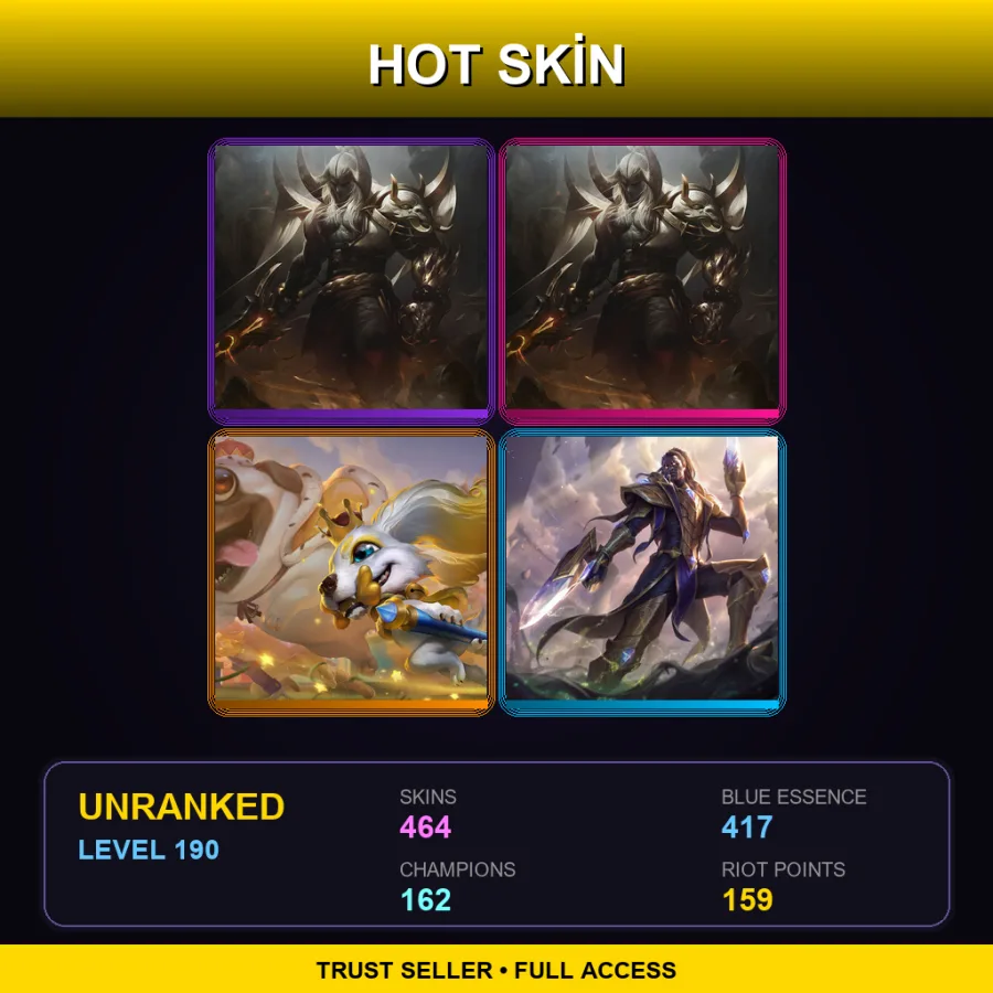 SG | Lv190 | Unranked | 464 Skin | 162 Champ — Super Galaxy Nidalee