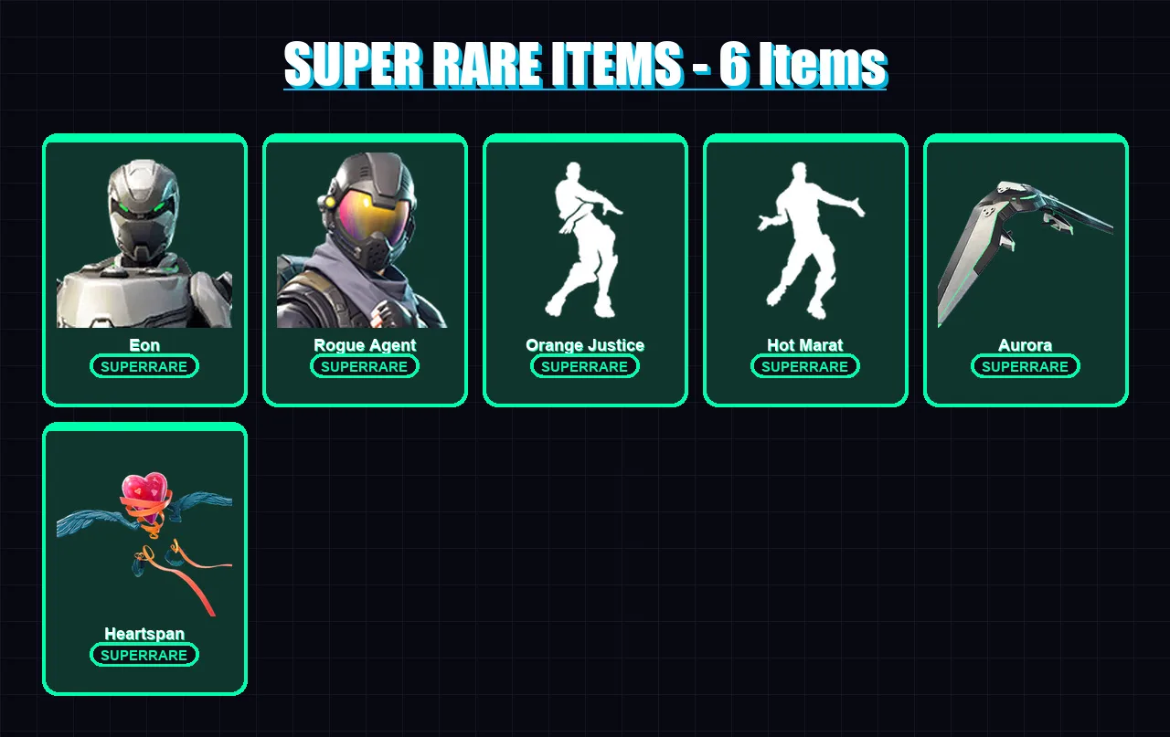 [PC/XBOX/PSN] | Eon | Rogue Agent | Omega | Drift | Valor | 20 skin | 11 pickaxe | 29 emote | 17 glider | Lv272