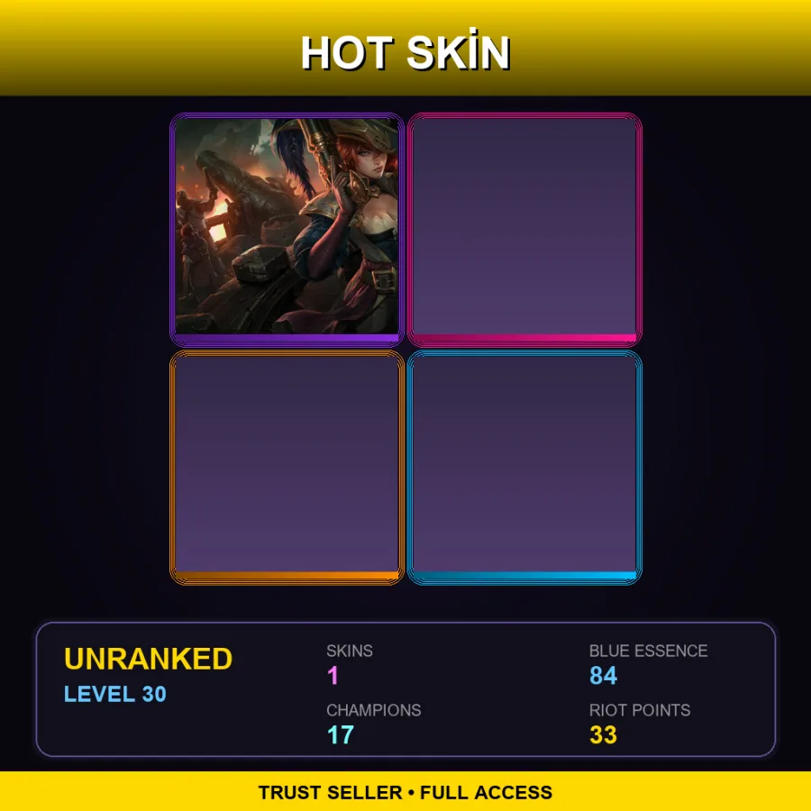 LAS | Lv30 | Unranked | 1 Skin | 17 Champ