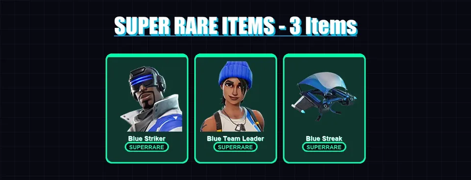 [PS4/PS5/XBOX/PC] | Blue Striker | Blue Team Leader | 2 skin | 1 pickaxe | 1 emote | 2 glider | Lv7 — main preview