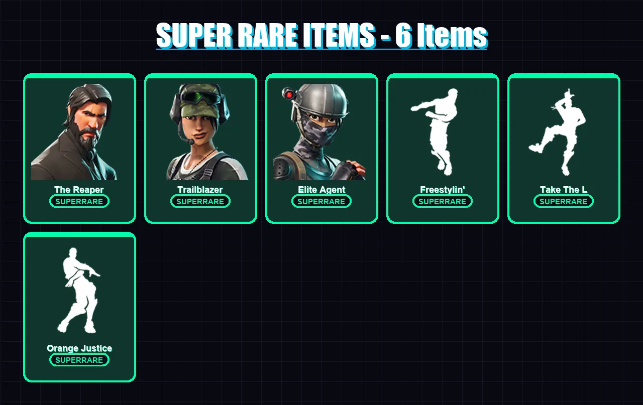 [PC/XBOX] | The Reaper | Trailblazer | Elite Agent | Valor | Omega | 18 skin | 14 pickaxe | 17 emote | 14 glider | Lv191