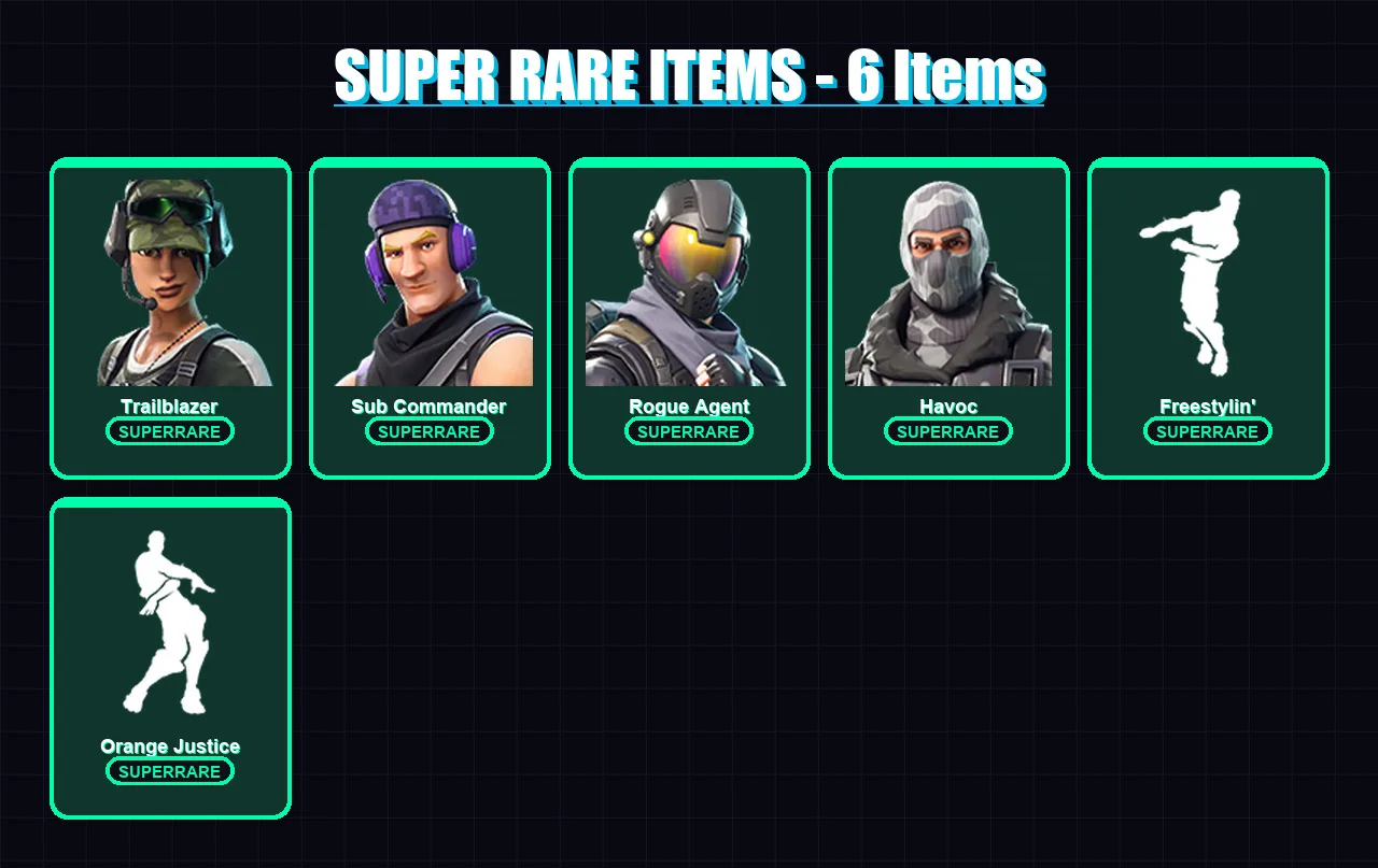 [PC/XBOX/PSN] | Trailblazer | Sub Commander | Rogue Agent | Havoc | Drift | 13 skin | 7 pickaxe | 10 emote | 9 glider | Lv107
