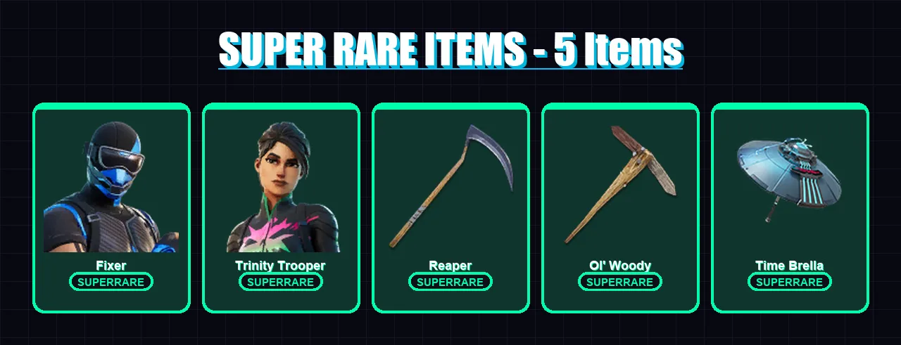 [PC/XBOX] | Fixer | Trinity Trooper | Omegarok | Spire Assassin | Era | 109 skin | 145 pickaxe | 82 emote | 102 glider | Lv1987