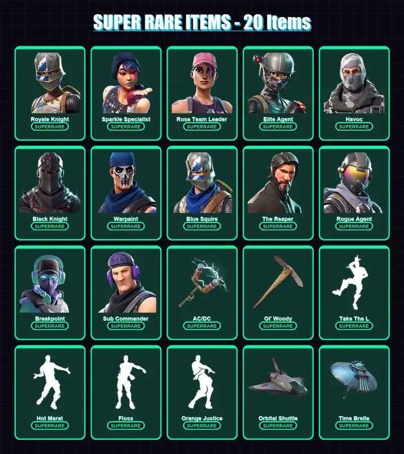 [SWITCH/XBOX/PC] | Royale Knight | Sparkle Specialist | Rose Team Leader | 225 skin | Lv2794