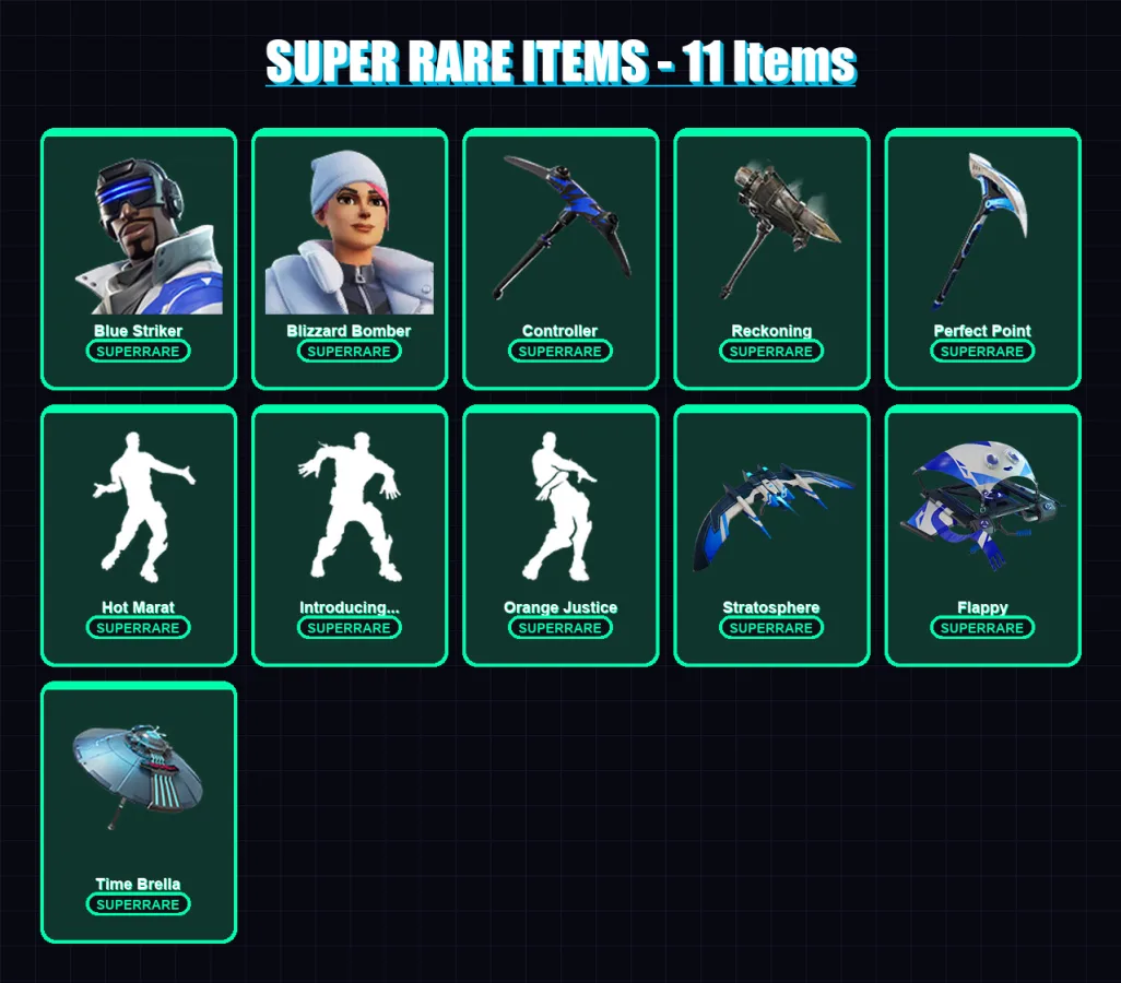[PS4/PS5/XBOX/PC] | Blue Striker | Blizzard Bomber | Kado Thorne | 124 skin | Lv3071