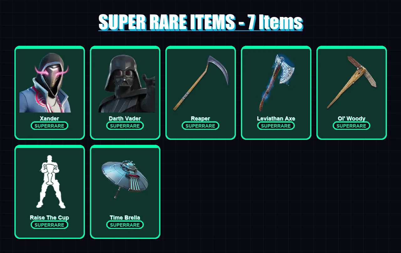 [PC/PSN] | Xander | Darth Vader | Malik | The Imagined | Blaze | 399 skin | 388 pickaxe | 253 emote | 263 glider | Lv4249