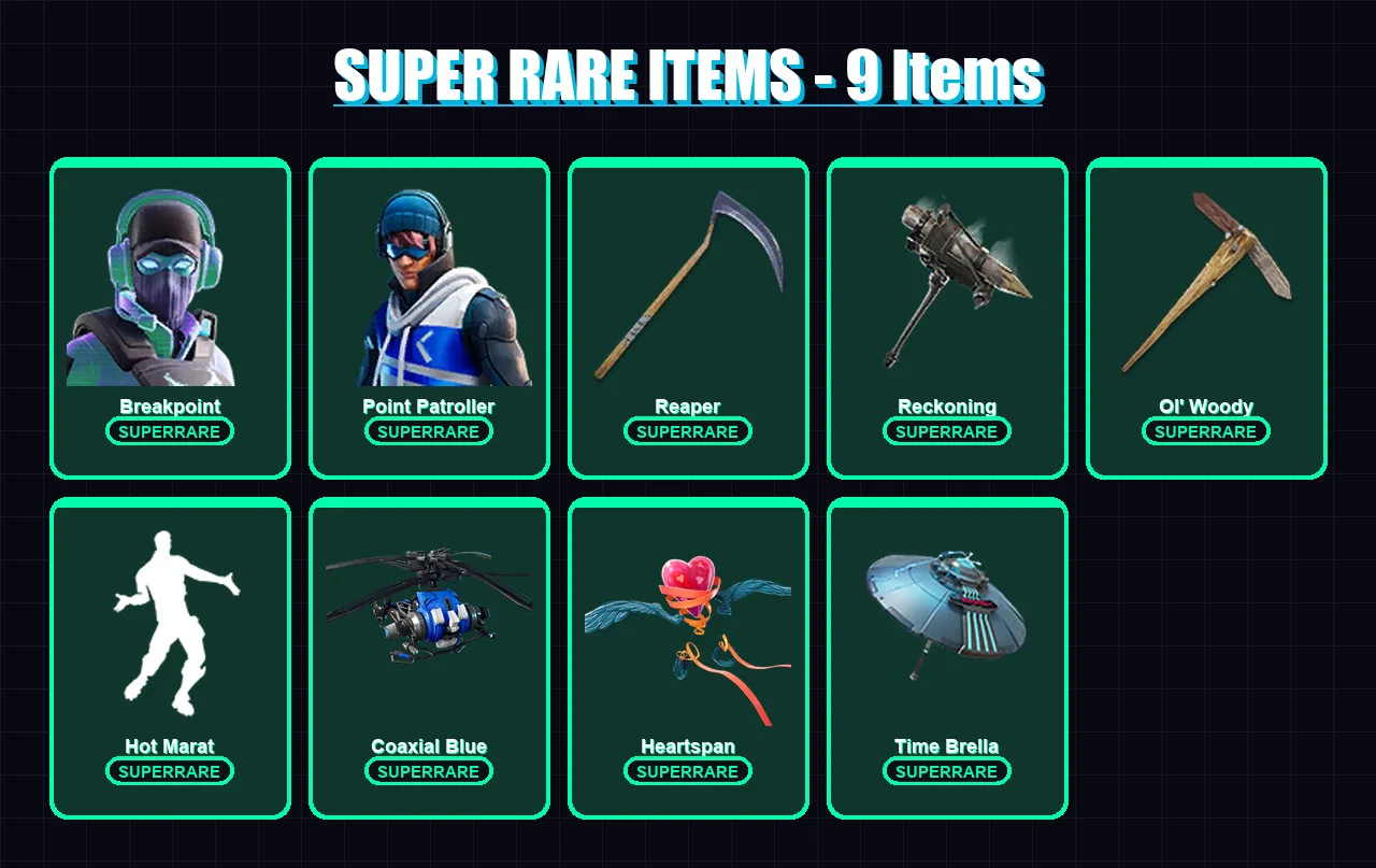 [PS4/PS5/XBOX/PC] | Breakpoint | Point Patroller | Kado Thorne | Singularity | Rox | 224 skin | 275 pickaxe | 186 emote | 203 glider | Lv4491 — Fortnite account