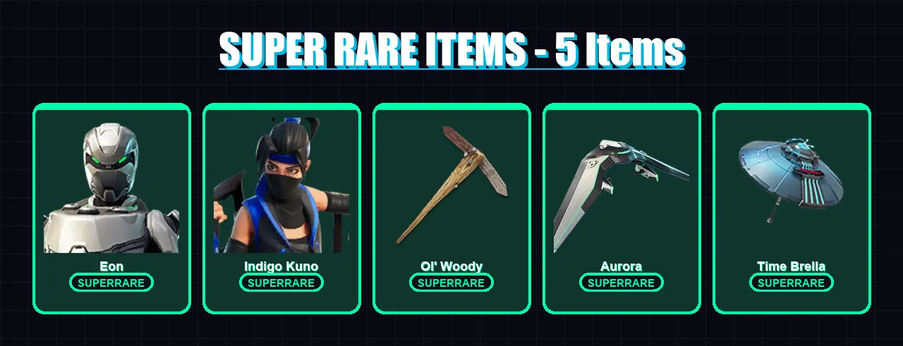 [PC/XBOX/PSN] | Eon | Indigo Kuno | Master Chief | Party Trooper | Omegarok | 43 skin | 50 pickaxe | 35 emote | 43 glider | Lv546