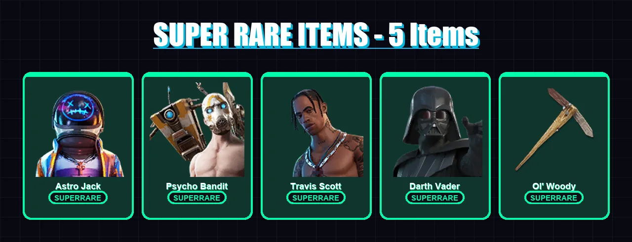 [PS4/PS5/PC] | Astro Jack | Psycho Bandit | Travis Scott | Darth Vader | Raven | 195 skin | 150 pickaxe | 134 emote | 111 glider | Lv1914