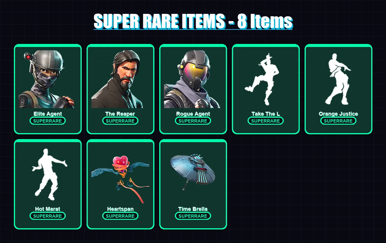 [PC/XBOX/PSN] | Elite Agent | The Reaper | Rogue Agent | Hybrid | Lynx | 37 skin | 29 pickaxe | 46 emote | 35 glider | Lv477
