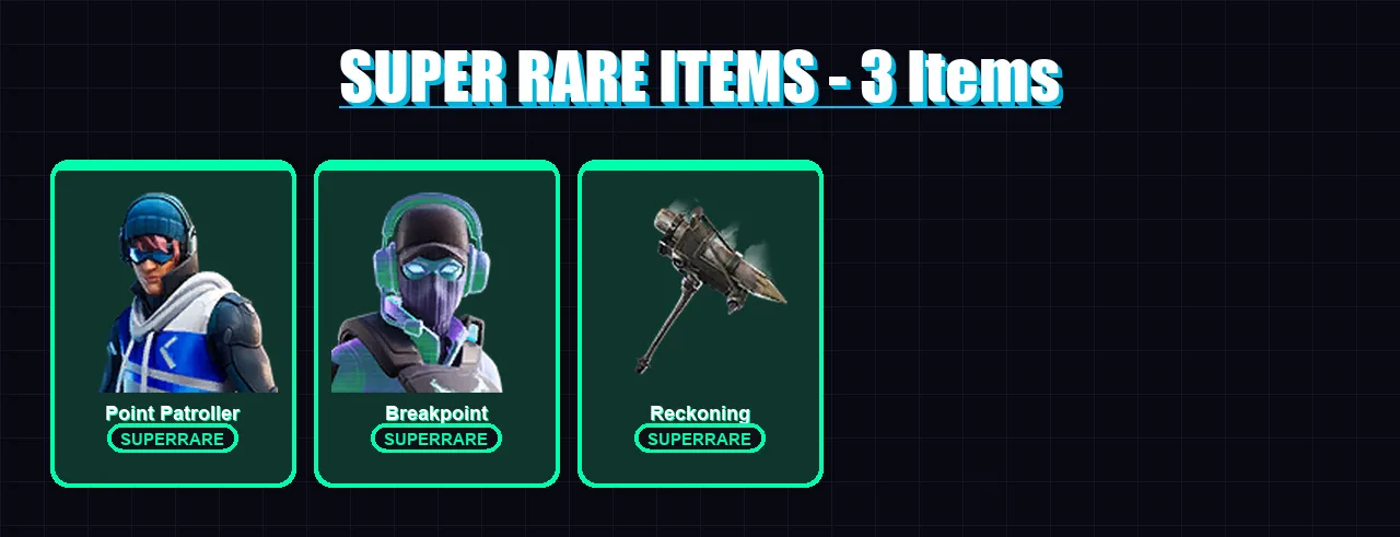 [PC/XBOX] | Point Patroller | Breakpoint | Calamity | The Cube Queen | Ronin | 83 skin | 108 pickaxe | 88 emote | 110 glider | Lv1874 — Fortnite account