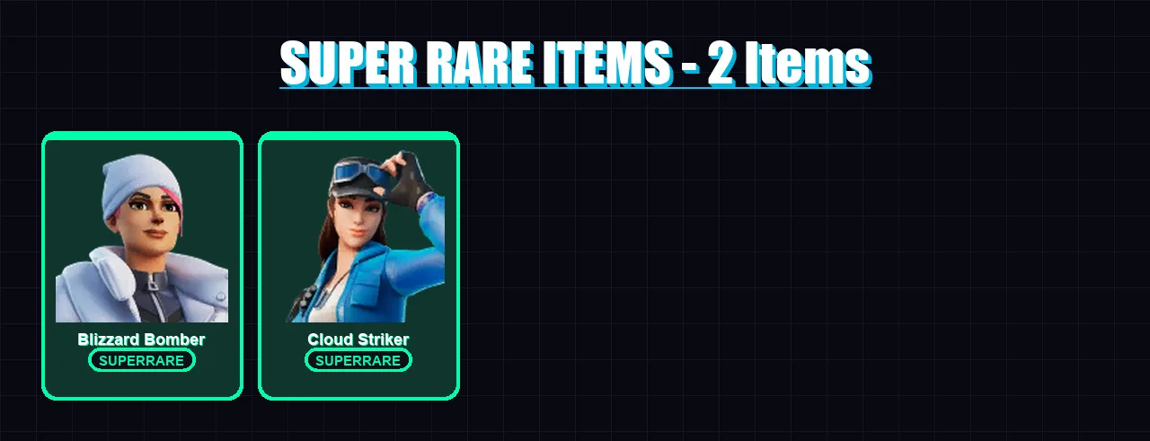 [PC] | Blizzard Bomber | Cloud Striker | Menace | The Cube Queen | Nezumi | 70 skin | 90 pickaxe | 53 emote | 79 glider | Lv1137
