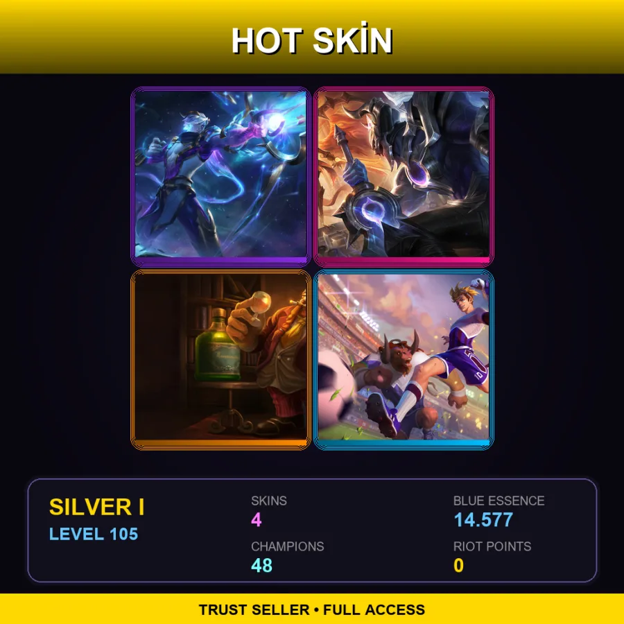 LAS | Lv105 | Silver I | 4 Skin | 48 Champ
