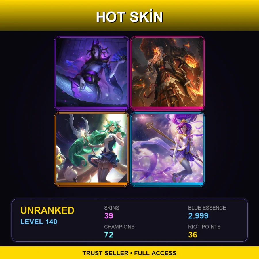 LAS | Lv140 | Unranked | 39 Skin | 72 Champ — Spirit Blossom Cassiopeia