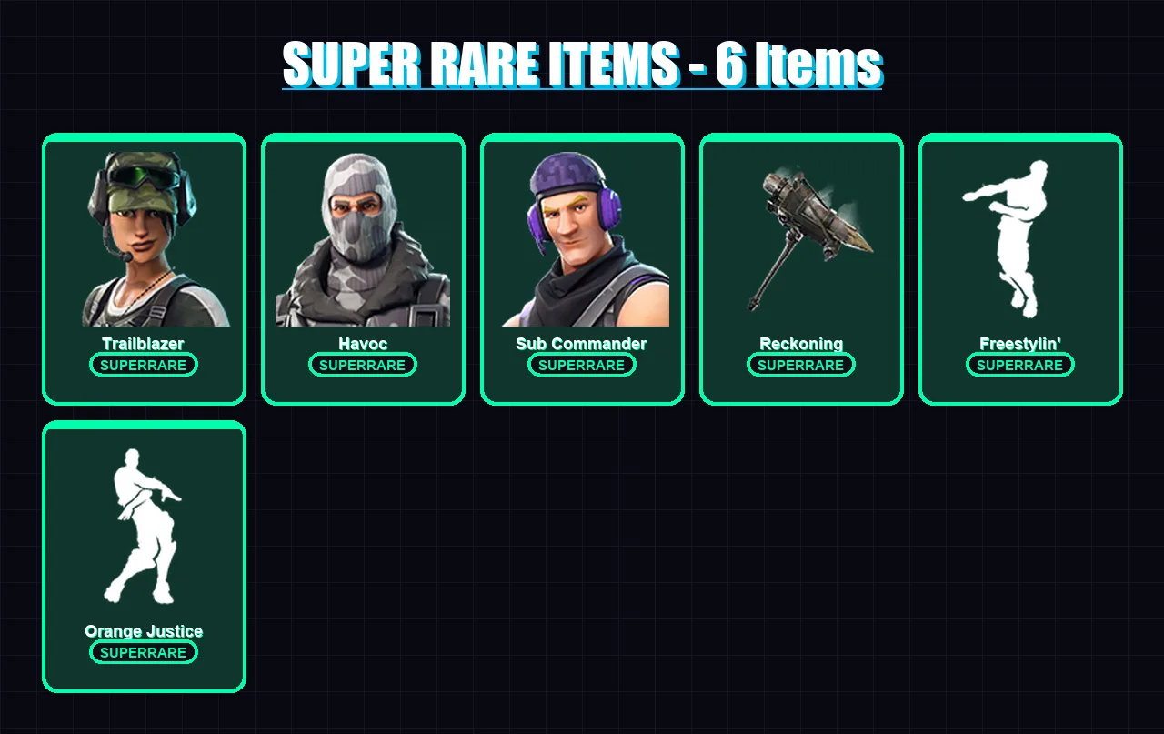 [PC/PSN] | Trailblazer | Havoc | Sub Commander | Carbide | Drift | 20 skin | 18 pickaxe | 22 emote | 23 glider | Lv286